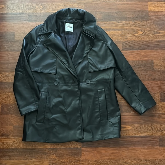 Zara | Leather Jacket - Picture 2 of 4
